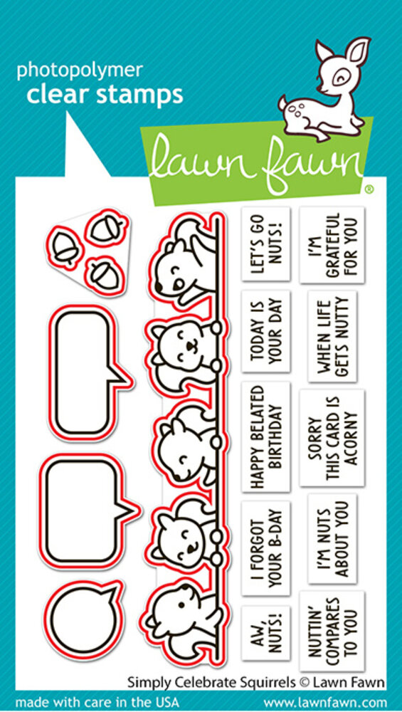 Lawn Fawn Simply Celebrate Squirrels Lawn Cuts Dies (LF3882) Lawn Fawn Simply Celebrate Squirrels Lawn Cuts Dies (LF3882)