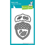Lawn Fawn Stitched Acorn Frame Lawn Cuts Dies (LF4210)