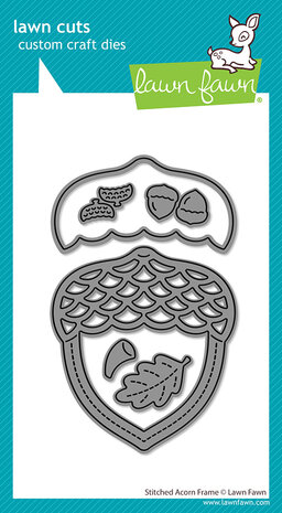 Lawn Fawn Stitched Acorn Frame Lawn Cuts Dies (LF4210) Lawn Fawn Stitched Acorn Frame Lawn Cuts Dies (LF4210)