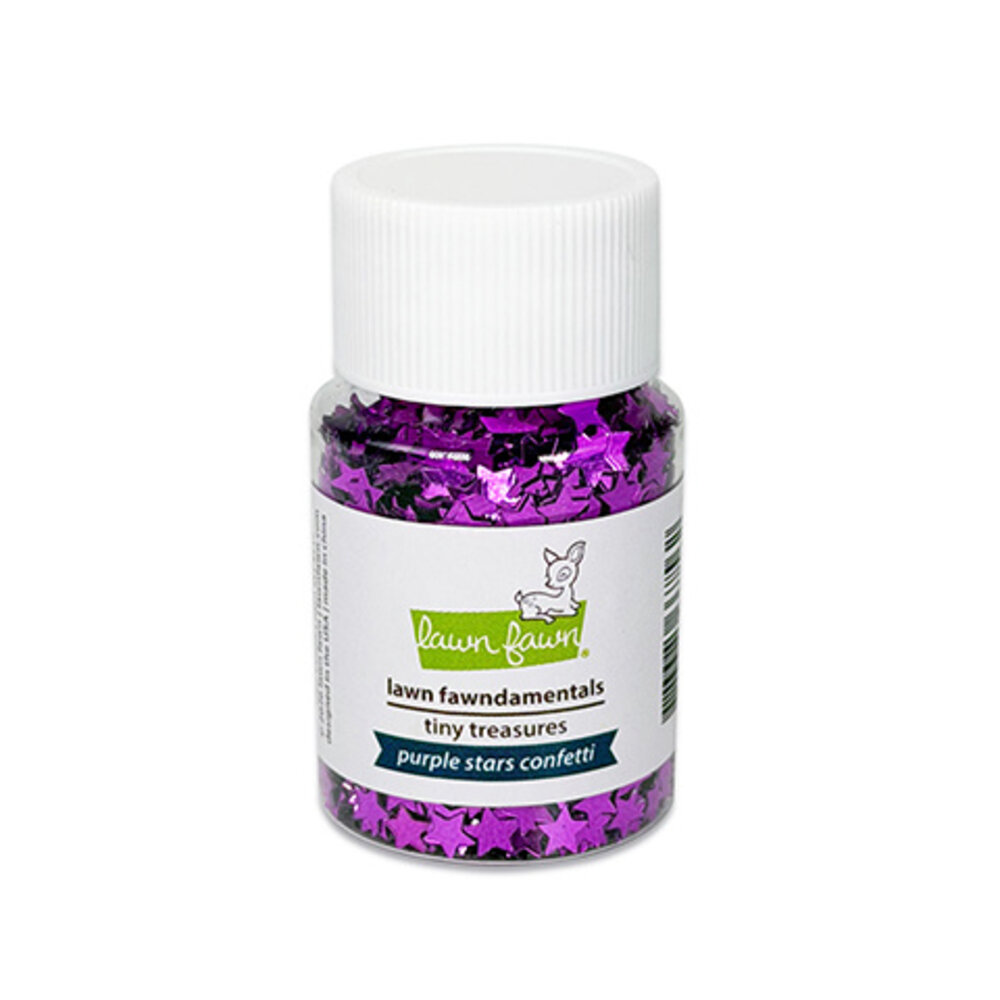 Lawn Fawn Tiny Treasures Purple Stars Confetti (LF4217)