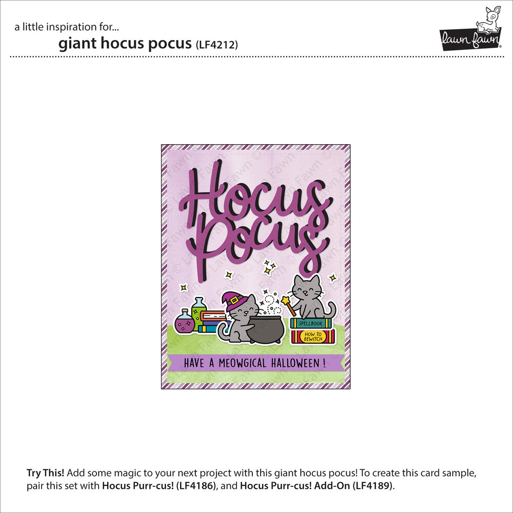 Lawn Fawn Giant Hocus Pocus Lawn Cuts Dies (LF4212) Lawn Fawn Giant Hocus Pocus Lawn Cuts Dies (LF4212)