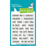 Lawn Fawn Henry's Build-A-Sentiment Cat Clear Stamps (LF4203)