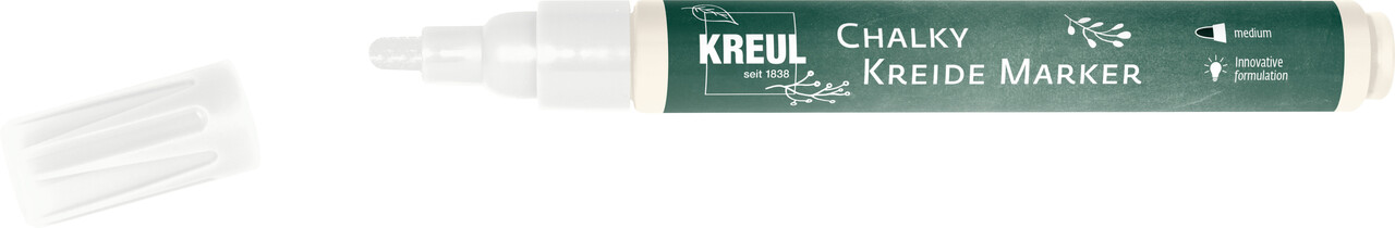 Kreul KREUL Chalk Marker Medium Snow White (22711) Kreul KREUL Chalk Marker Medium Snow White (22711)