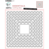 Creative Craftlab Nested Squares Scallop Essentials Cutting Dies (CCL-ES-CD1126)