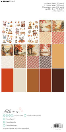 Creative Craftlab Harvest Festival Essentials Card Making Paper Pad (CCL-ES-CMP47) Creative Craftlab Harvest Festival Essentials Card Making Paper Pad (CCL-ES-CMP47)