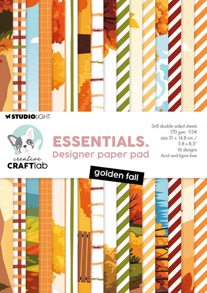 Creative Craftlab Golden Fall Essentials Design Paper Pad (CCL-ES-DPP508) Creative Craftlab Golden Fall Essentials Design Paper Pad (CCL-ES-DPP508)