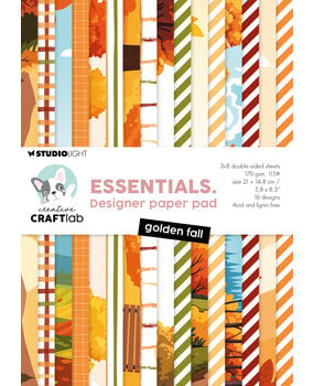 Creative Craftlab Golden Fall Essentials Design Paper Pad (CCL-ES-DPP508)