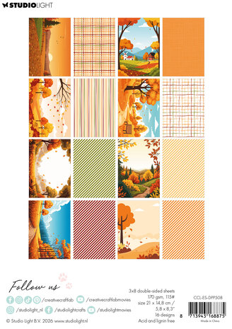 Creative Craftlab Golden Fall Essentials Design Paper Pad (CCL-ES-DPP508) Creative Craftlab Golden Fall Essentials Design Paper Pad (CCL-ES-DPP508)