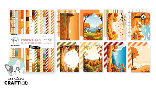 Creative Craftlab Golden Fall Essentials Design Paper Pad (CCL-ES-DPP508) Creative Craftlab Golden Fall Essentials Design Paper Pad (CCL-ES-DPP508)