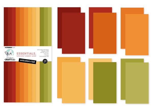 Creative Craftlab Unicolors Fall Essentials Unicolor Paper Pad (CCL-ES-UPP506) Creative Craftlab Unicolors Fall Essentials Unicolor Paper Pad (CCL-ES-UPP506)