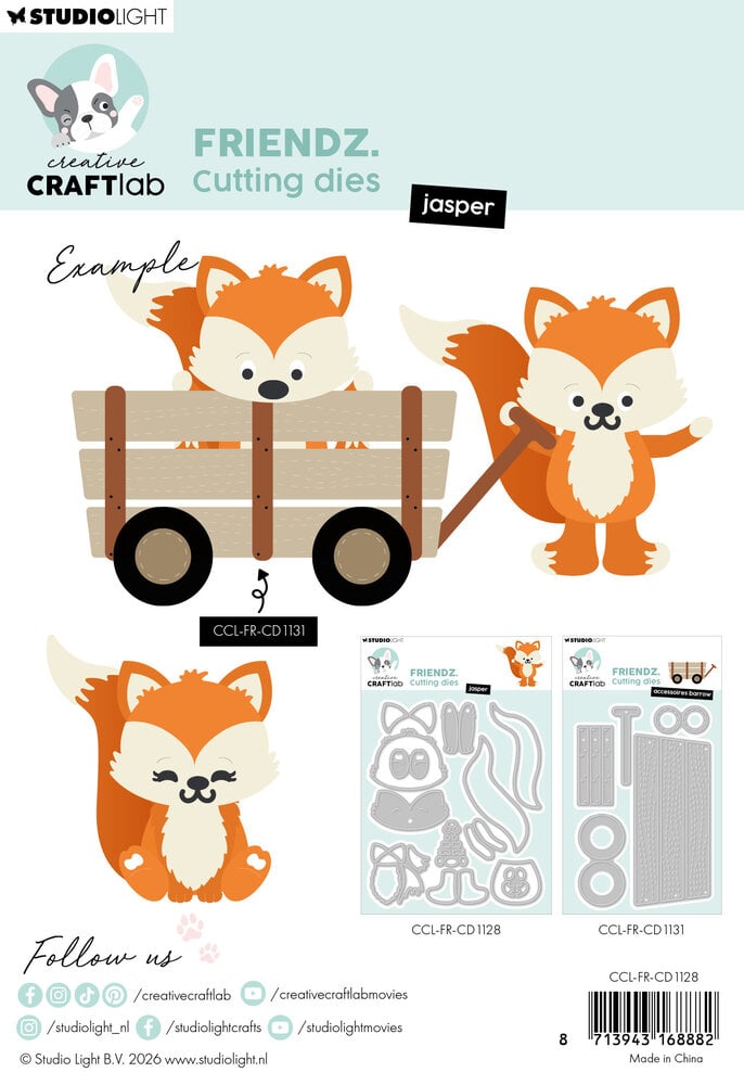 Creative Craftlab Friendz Cutting Dies Jasper (CCL-FR-CD1128) Creative Craftlab Friendz Cutting Dies Jasper (CCL-FR-CD1128)