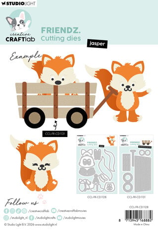 Creative Craftlab Friendz Cutting Dies Jasper (CCL-FR-CD1128) Creative Craftlab Friendz Cutting Dies Jasper (CCL-FR-CD1128)