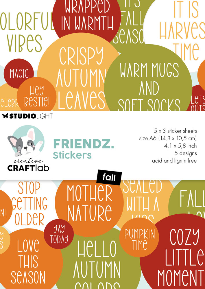 Creative Craftlab Friendz Stickers Fall (CCL-FR-STIC86) Creative Craftlab Friendz Stickers Fall (CCL-FR-STIC86)