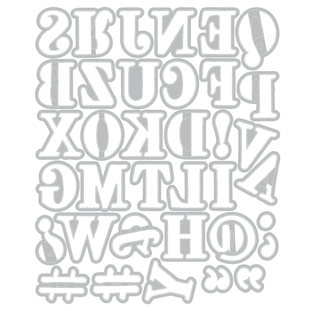 Sizzix Thinlits Die Set Lino Type Revival (36pcs) by 49 & Market (667221) Sizzix Thinlits Die Set Lino Type Revival (36pcs) by 49 & Market (667221)