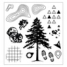 Sizzix Clear Stamps Set w/ Stencils Set Outdoor Essentials (13+1pcs) by 49 & Market (667185) Sizzix Clear Stamps Set w/ Stencils Set Outdoor Essentials (13+1pcs) by 49 & Market (667185)