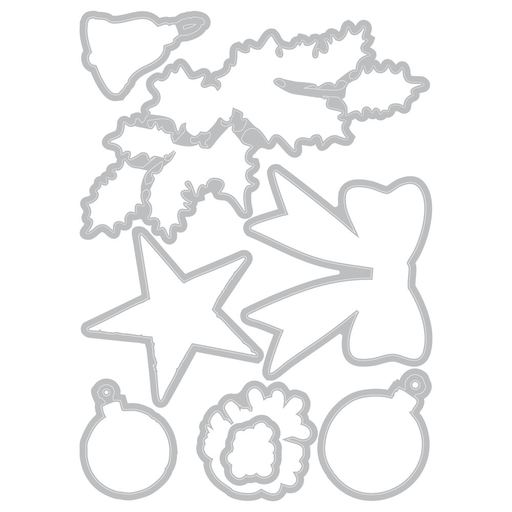 Sizzix Clear Stamps Set w/Framelit Dies Build a Wreath (9+8pcs) by 49 & Market (667175) Sizzix Clear Stamps Set w/Framelit Dies Build a Wreath (9+8pcs) by 49 & Market (667175)