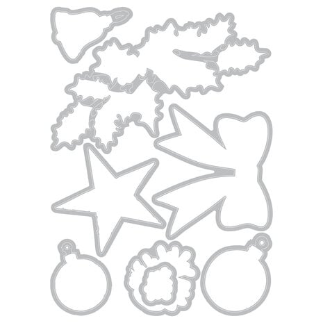 Sizzix Clear Stamps Set w/Framelit Dies Build a Wreath (9+8pcs) by 49 & Market (667175) Sizzix Clear Stamps Set w/Framelit Dies Build a Wreath (9+8pcs) by 49 & Market (667175)