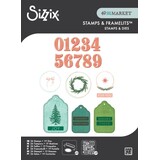 Sizzix Clear Stamps Set w/Framelit Dies Holiday Tags (26+19pcs) by 49 & Market (667180)