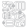 Sizzix Clear Stamps Set w/Framelit Dies Holiday Tags (26+19pcs) by 49 & Market (667180) Sizzix Clear Stamps Set w/Framelit Dies Holiday Tags (26+19pcs) by 49 & Market (667180)