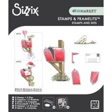 Sizzix Clear Stamps Set w/Framelit Dies Letter Drop (8+6pcs) by 49 & Market (667177)