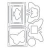 Sizzix Clear Stamps Set w/Framelit Dies Postage Wings (11+10pcs) by 49 & Market (667182) Sizzix Clear Stamps Set w/Framelit Dies Postage Wings (11+10pcs) by 49 & Market (667182)