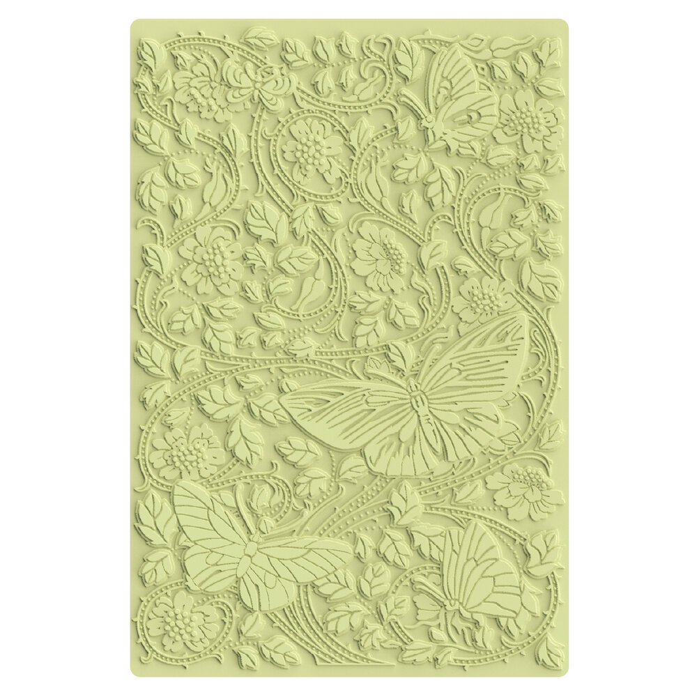 Sizzix Studio A6 Multi-Level Embossing Folder Nouveau Butterfly by Willow Wolfe (667030) Sizzix Studio A6 Multi-Level Embossing Folder Nouveau Butterfly by Willow Wolfe (667030)