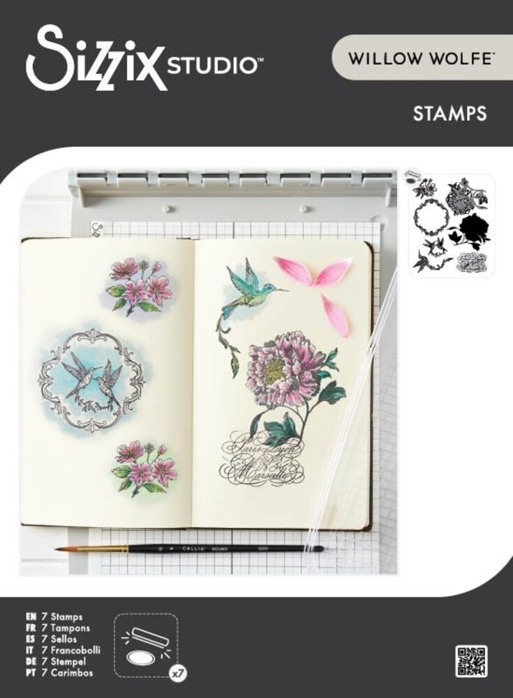 Sizzix Studio Clear Stamps Ornamental Medallions (7pcs) by Willow Wolfe (667127) Sizzix Studio Clear Stamps Ornamental Medallions (7pcs) by Willow Wolfe (667127)
