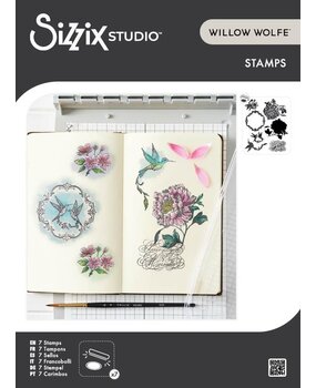 Sizzix Studio Clear Stamps Ornamental Medallions (7pcs) by Willow Wolfe (667127)