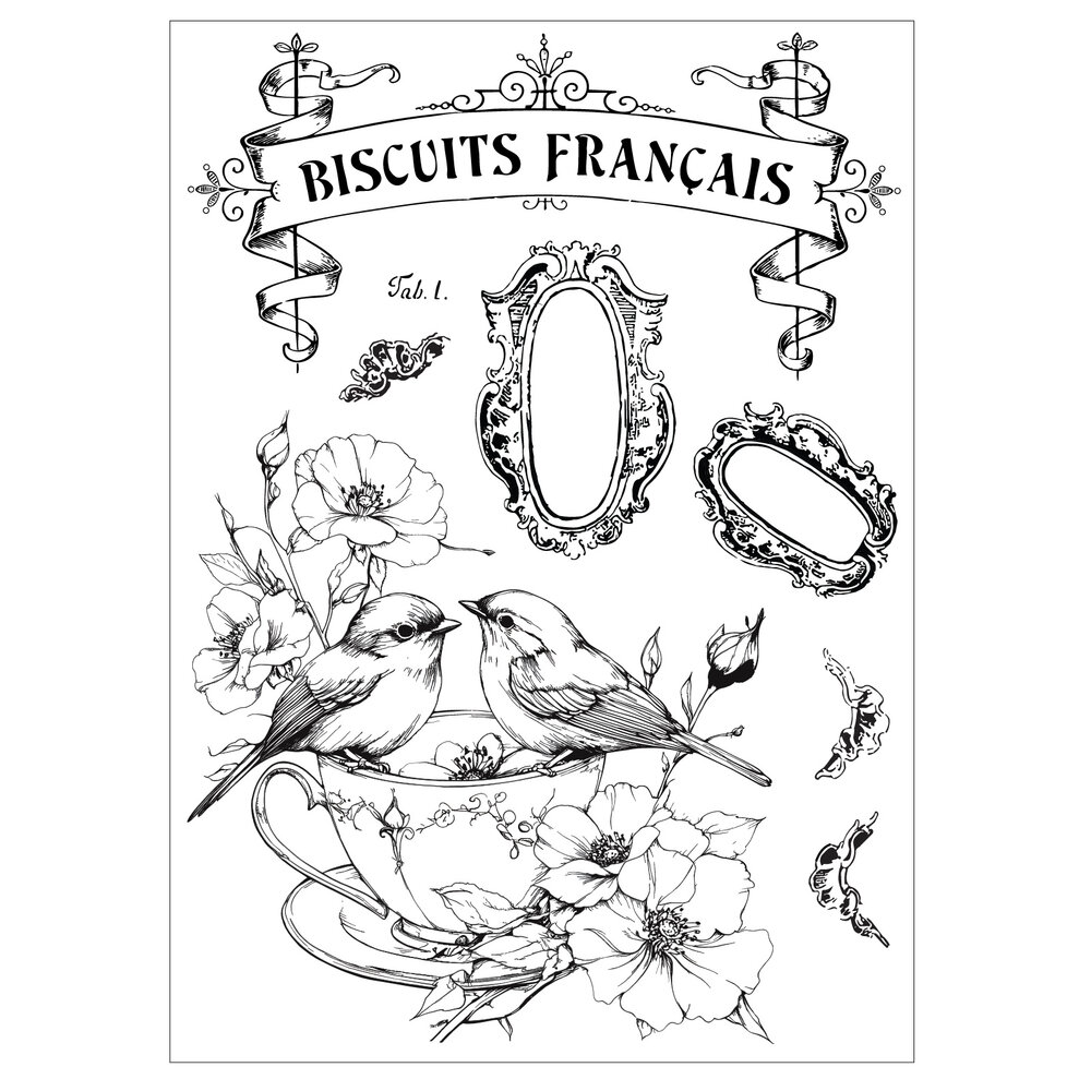 Sizzix Studio Clear Stamps w/ Stencils Birds and Biscuits (4+3pcs) by Willow Wolfe (667126) Sizzix Studio Clear Stamps w/ Stencils Birds and Biscuits (4+3pcs) by Willow Wolfe (667126)