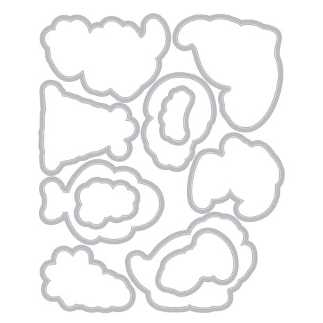 Sizzix Kid Create Clear Stamps Set w/Framelits Die Dinosaur Adventures (11+11pcs) (667152) Sizzix Kid Create Clear Stamps Set w/Framelits Die Dinosaur Adventures (11+11pcs) (667152)