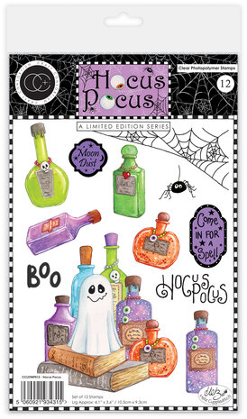 Craft Consortium Hocus Pocus A5 Photopolymer Stamp Set by Helz Cuppleditch (CCLSTMP012) Craft Consortium Hocus Pocus A5 Photopolymer Stamp Set by Helz Cuppleditch (CCLSTMP012)