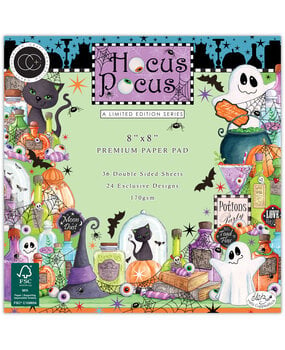 Craft Consortium Hocus Pocus 8x8 Inch Premium Paper Pad by Helz Cuppleditch (CCLPAD005)