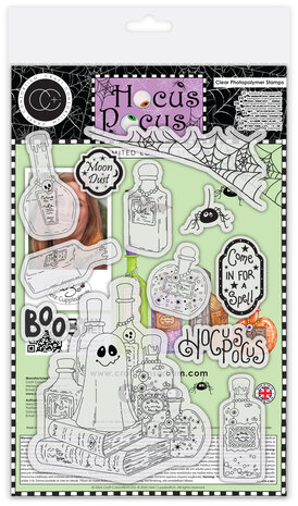 Craft Consortium Hocus Pocus A5 Photopolymer Stamp Set by Helz Cuppleditch (CCLSTMP012) Craft Consortium Hocus Pocus A5 Photopolymer Stamp Set by Helz Cuppleditch (CCLSTMP012)