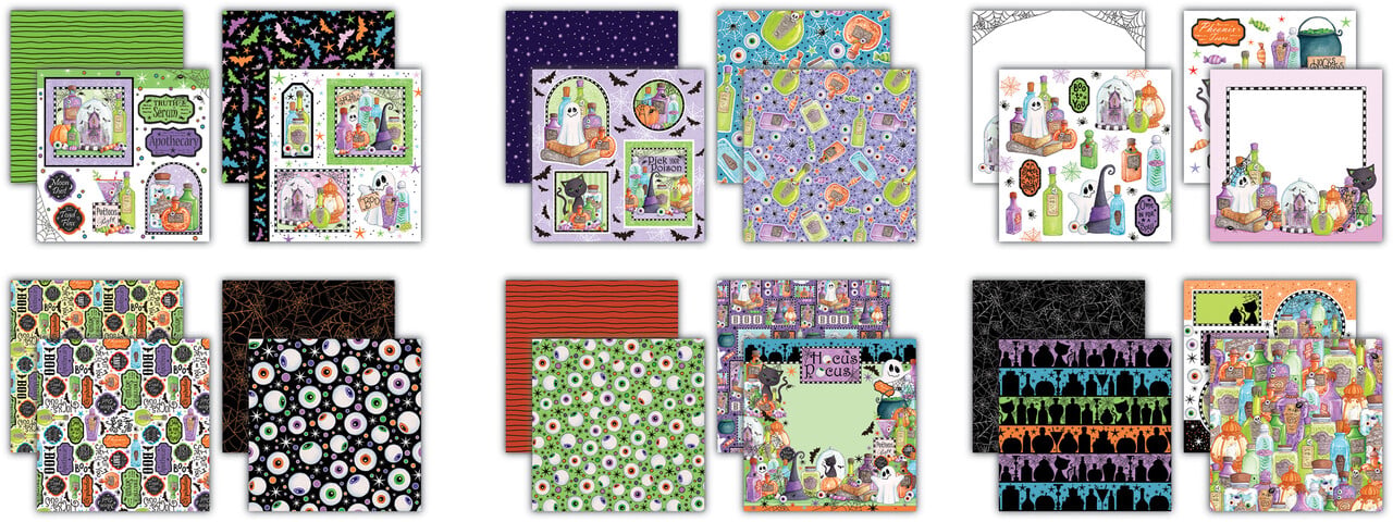Craft Consortium Hocus Pocus 8x8 Inch Premium Paper Pad by Helz Cuppleditch (CCLPAD005) Craft Consortium Hocus Pocus 8x8 Inch Premium Paper Pad by Helz Cuppleditch (CCLPAD005)
