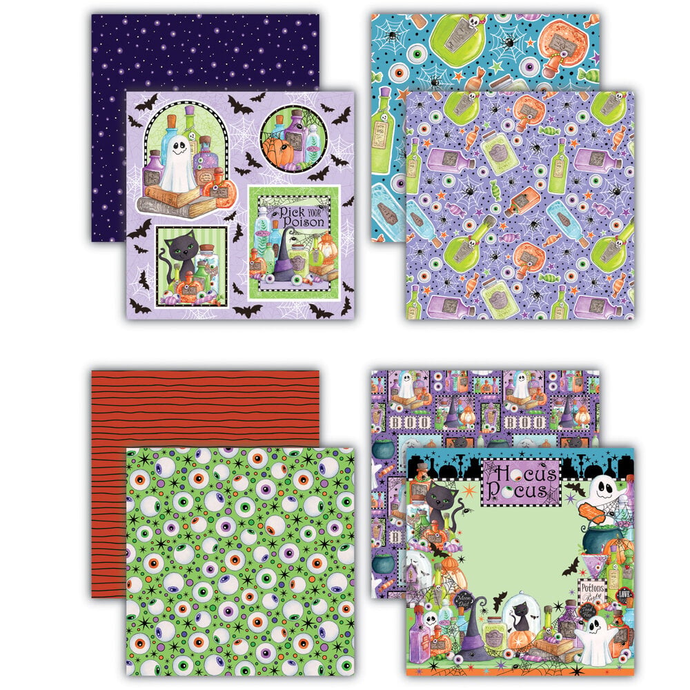 Craft Consortium Hocus Pocus 8x8 Inch Premium Paper Pad by Helz Cuppleditch (CCLPAD005) Craft Consortium Hocus Pocus 8x8 Inch Premium Paper Pad by Helz Cuppleditch (CCLPAD005)