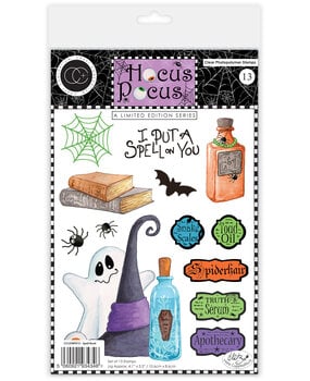 Craft Consortium Hocus Pocus A5 Photopolymer Stamp Set Spell Book by Helz Cuppleditch (CCLSTMP013)