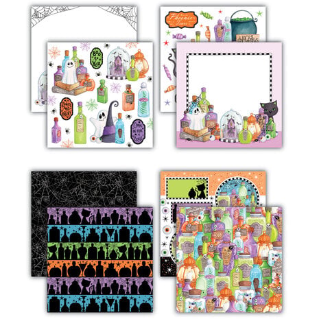 Craft Consortium Hocus Pocus 8x8 Inch Premium Paper Pad by Helz Cuppleditch (CCLPAD005) Craft Consortium Hocus Pocus 8x8 Inch Premium Paper Pad by Helz Cuppleditch (CCLPAD005)