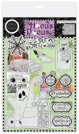 Craft Consortium Hocus Pocus A5 Photopolymer Stamp Set Spell Book by Helz Cuppleditch (CCLSTMP013) Craft Consortium Hocus Pocus A5 Photopolymer Stamp Set Spell Book by Helz Cuppleditch (CCLSTMP013)