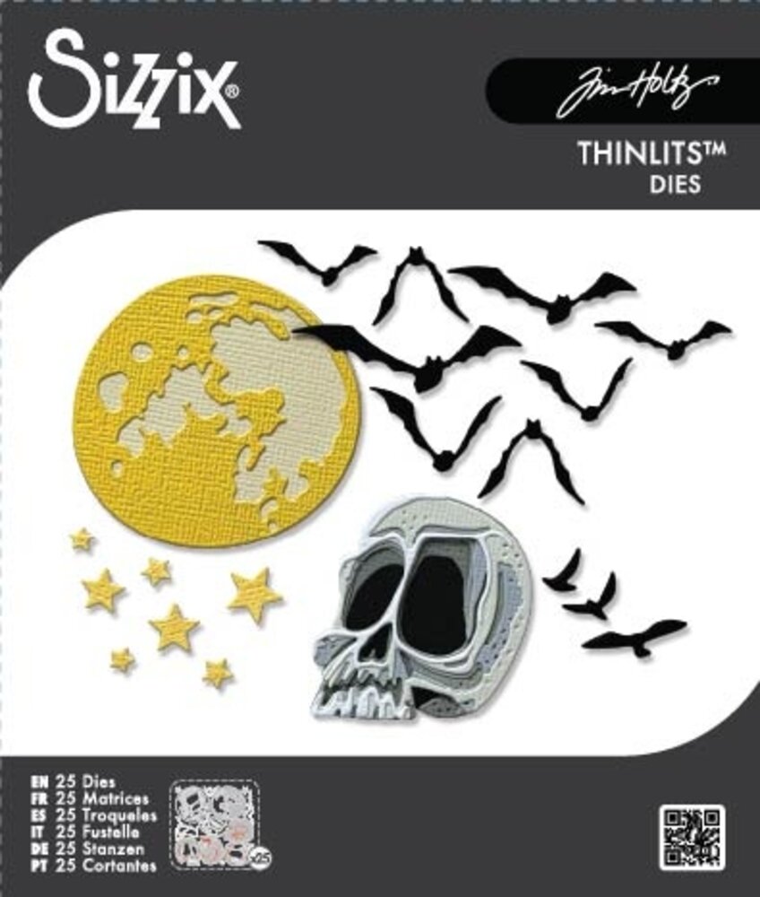 Sizzix Thinlits Die Vault Moonlight Scare (25pcs) by Tim Holtz (667235) Sizzix Thinlits Die Vault Moonlight Scare (25pcs) by Tim Holtz (667235)