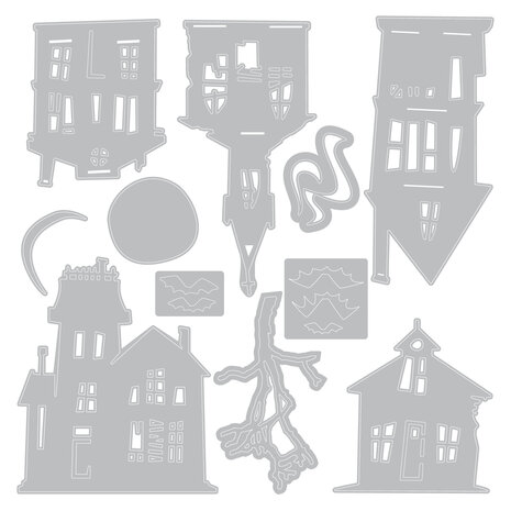 Sizzix Thinlits Die Vault Ghost Town (11pcs) by Tim Holtz (666915) Sizzix Thinlits Die Vault Ghost Town (11pcs) by Tim Holtz (666915)