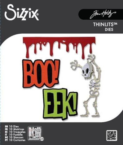 Sizzix Thinlits Die Vault Frights + Bones (10pcs) by Tim Holtz (667237) Sizzix Thinlits Die Vault Frights + Bones (10pcs) by Tim Holtz (667237)