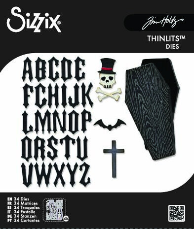 Sizzix Thinlits Die Vault Coffin Box (34pcs) by Tim Holtz (666680) Sizzix Thinlits Die Vault Coffin Box (34pcs) by Tim Holtz (666680)