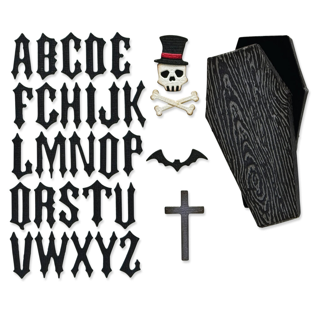 Sizzix Thinlits Die Vault Coffin Box (34pcs) by Tim Holtz (666680) Sizzix Thinlits Die Vault Coffin Box (34pcs) by Tim Holtz (666680)