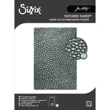 Sizzix 3D Texture Fades w/ A5 Embossing Folder Cracked Leather by Tim Holtz (667240)