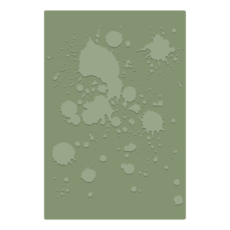 Sizzix 2D Texture Fades w/ A5 Embossing Folder Vault Ink Splats by Tim Holtz (667246)