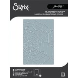Sizzix 2D Texture Fades w/ A5 Embossing Folder Vault Cobweb by Tim Holtz (667247)