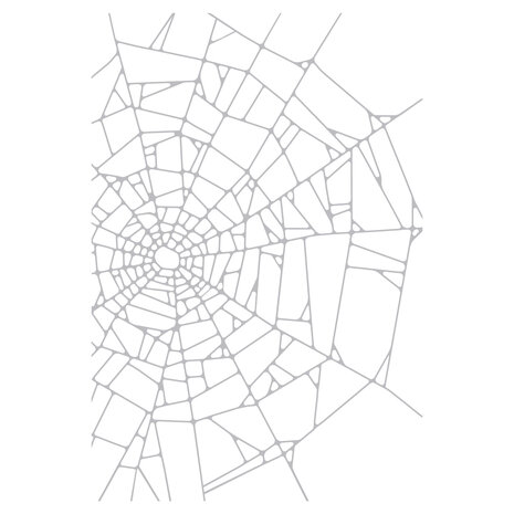 Sizzix 2D Texture Fades w/ A5 Embossing Folder Vault Cobweb by Tim Holtz (667247)