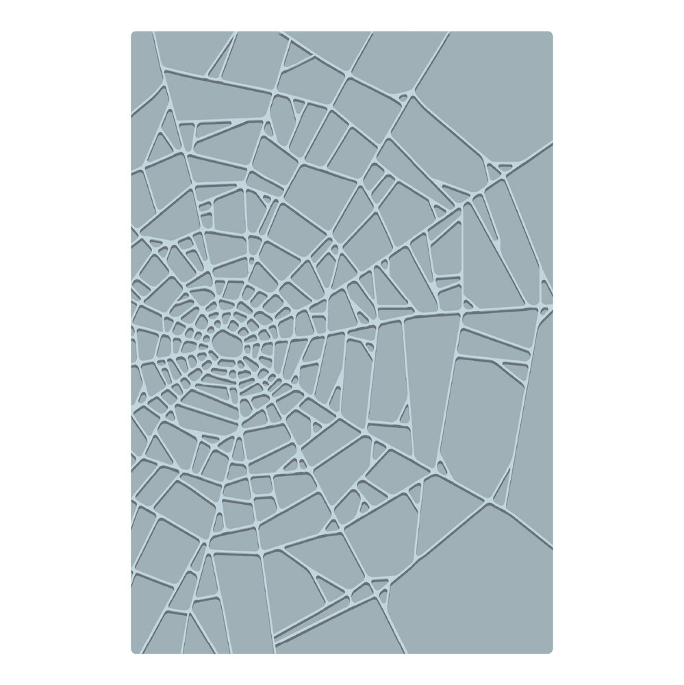 Sizzix 2D Texture Fades w/ A5 Embossing Folder Vault Cobweb by Tim Holtz (667247)