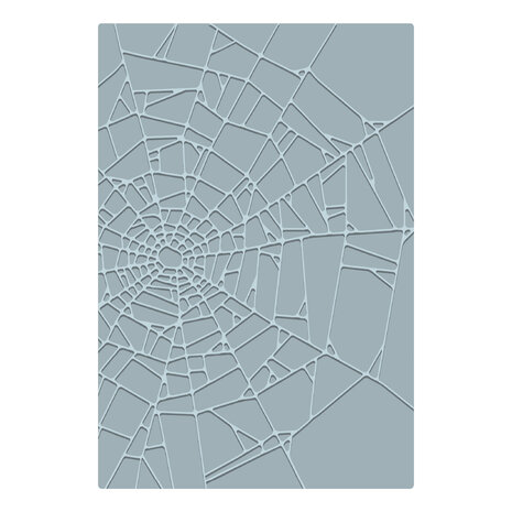 Sizzix 2D Texture Fades w/ A5 Embossing Folder Vault Cobweb by Tim Holtz (667247)