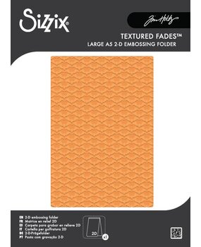 Sizzix 2D Texture Fades w/ A5 Embossing Folder Large Vault Batground by Tim Holtz (667238) Sizzix 2D Texture Fades w/ A5 Embossing Folder Large Vault Batground by Tim Holtz (667238)